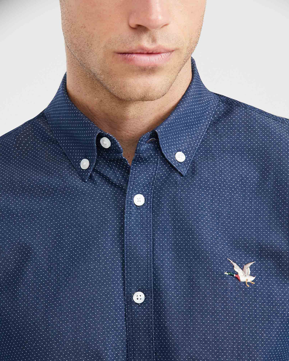 Classic fit long sleeve linen Shirt in blue Color