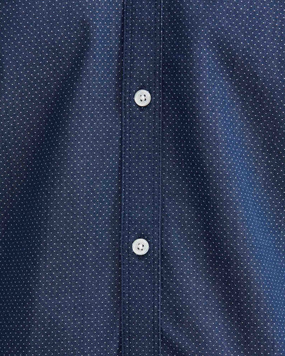 Classic fit long sleeve linen Shirt in blue Color