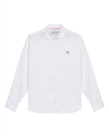 Men's Shirt: Long Sleeve 100% Linen Male - White 617G204 - 2