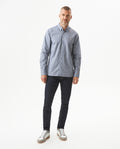 Oxford Long Sleeve Shirt for Men in Cotton - Black 617G400 - 3