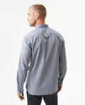 Oxford Long Sleeve Shirt for Men in Cotton - Black 617G400 - 5