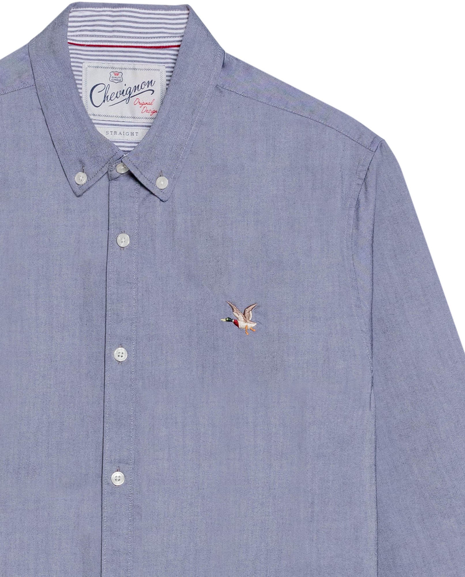 Men's Oxford Long Sleeve Shirtin Cotton - Black - 7