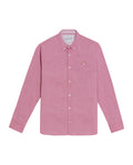 Oxford Long Sleeve Shirt for Men in Cotton - Red 617G400 - 2