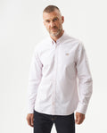 Oxford Long Sleeve Shirt for Men in Cotton - Pink 617G400 - 1