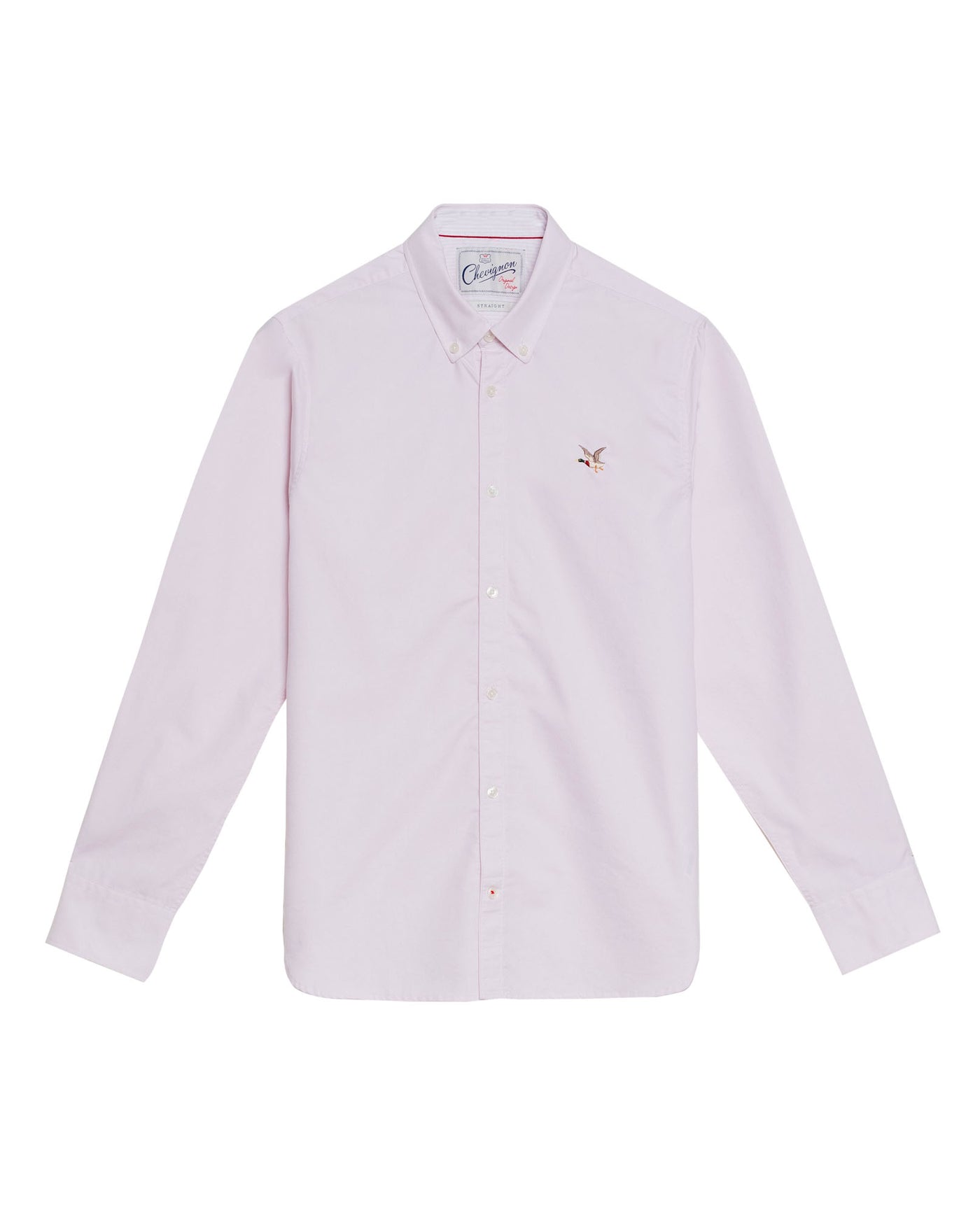 Oxford Long Sleeve Shirt for Men in Cotton - Pink 617G400 - 2