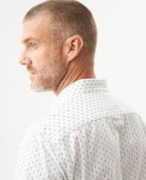 Camisa Mini Print Manga Larga para Hombre en Algodón - White 63_617G402_BLA110601_7