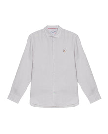 Men's Long Sleeve Linen Shirt - Raw - 1