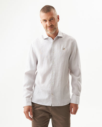 Men's Long Sleeve Linen Shirt - Raw - 2
