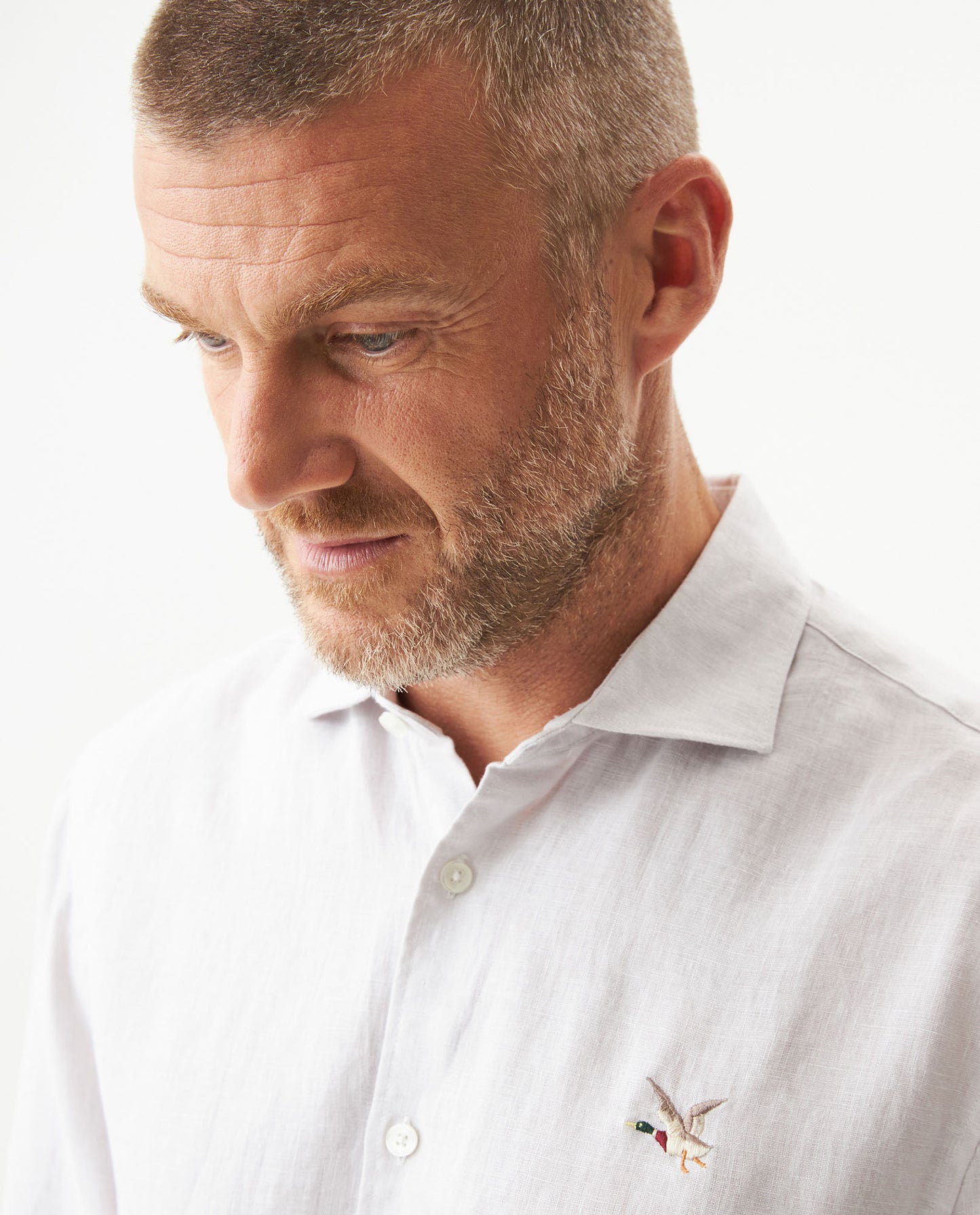 Men's Long Sleeve Linen Shirt - Raw - 4