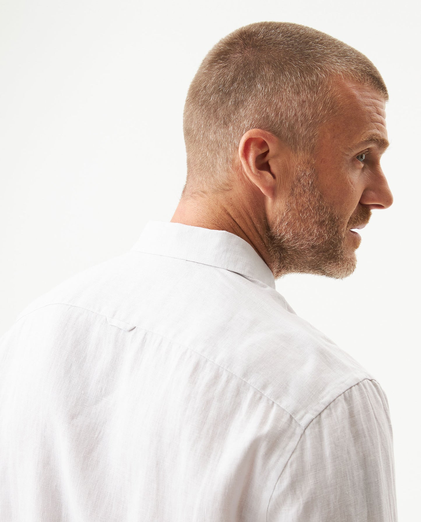 Men's Long Sleeve Linen Shirt - Raw - 6