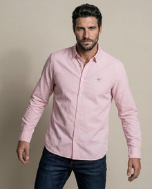 Men's Slim Fit Oxford Shirt - Pink 63_617H200_ROS131405_0