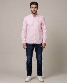 Men's Slim Fit Oxford Shirt - Pink 63_617H200_ROS131405_4