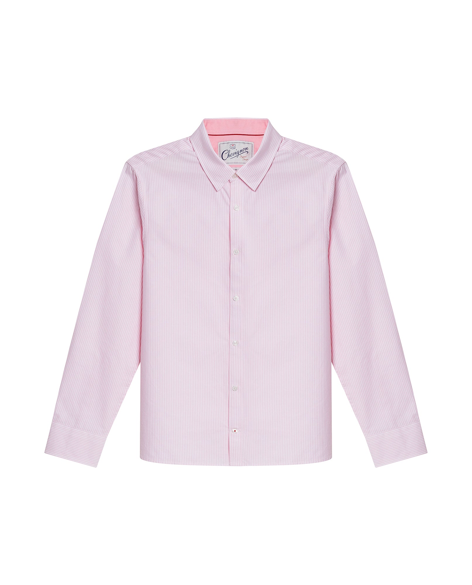 Men´s Slim Fit Striped Shirt - Pink 63_617H201_ROS161720_3