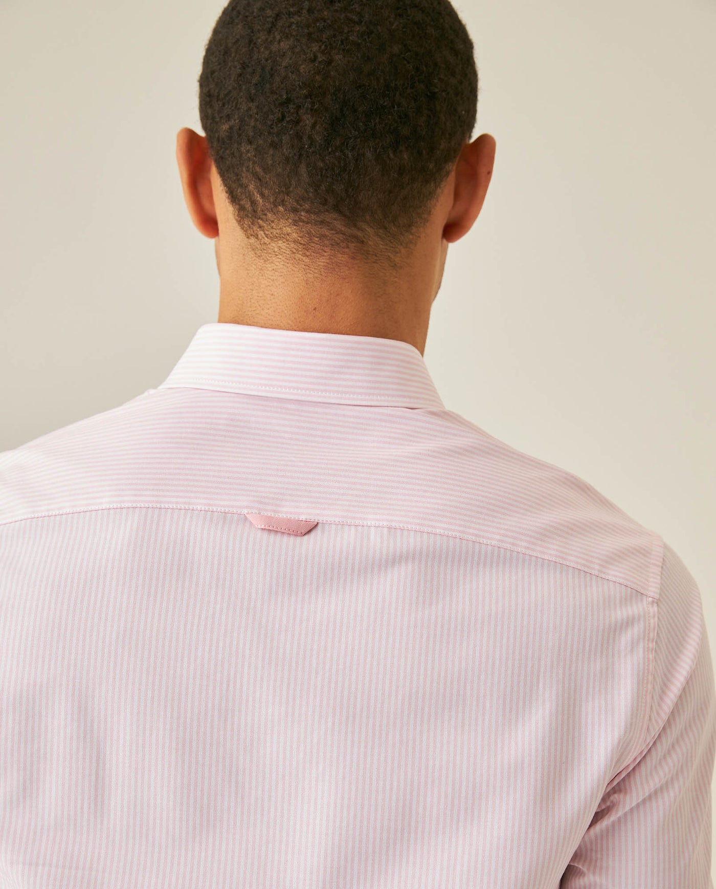 Men´s Slim Fit Striped Shirt - Pink 63_617H201_ROS161720_7