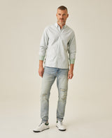 Men´s Slim Fit Striped Shirt - Green 63_617H201_VER170220_4