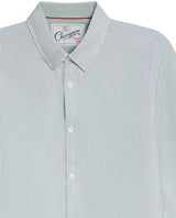 Men´s Slim Fit Striped Shirt - Green 63_617H201_VER170220_8