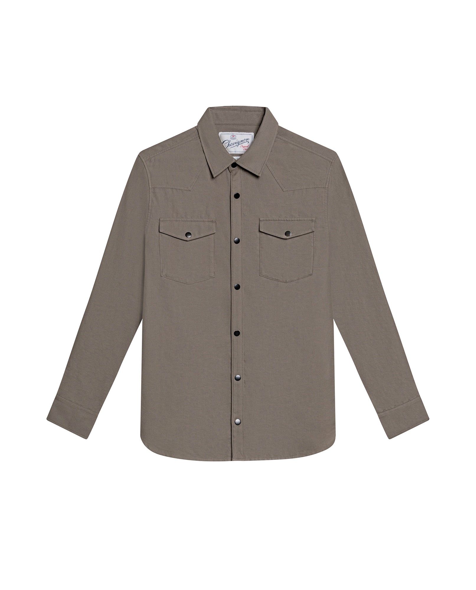 Men´s Slim Fit Dobby Shirt - Gray 63_617H202_GRI180516_3