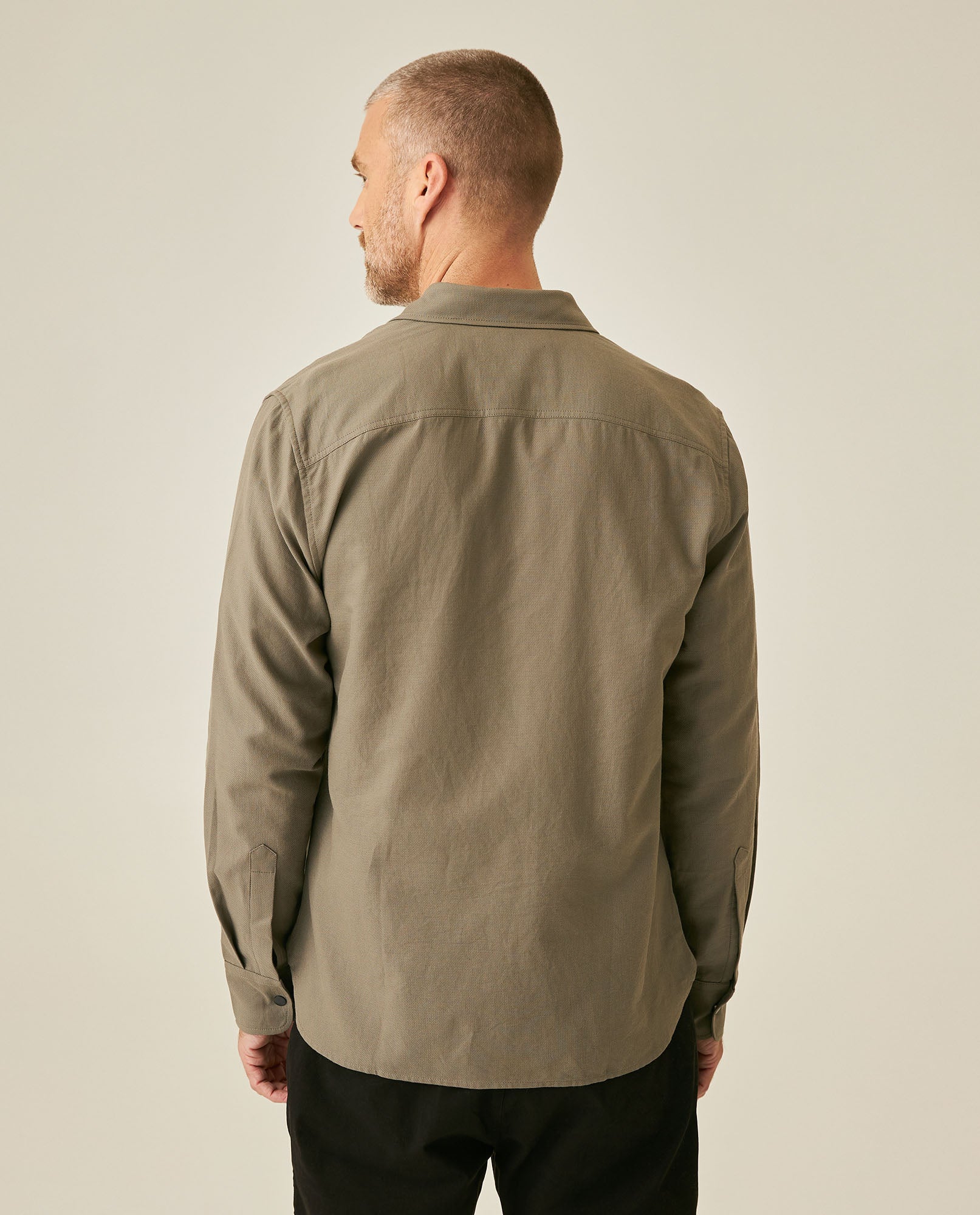 Men´s Slim Fit Dobby Shirt - Gray 63_617H202_GRI180516_6