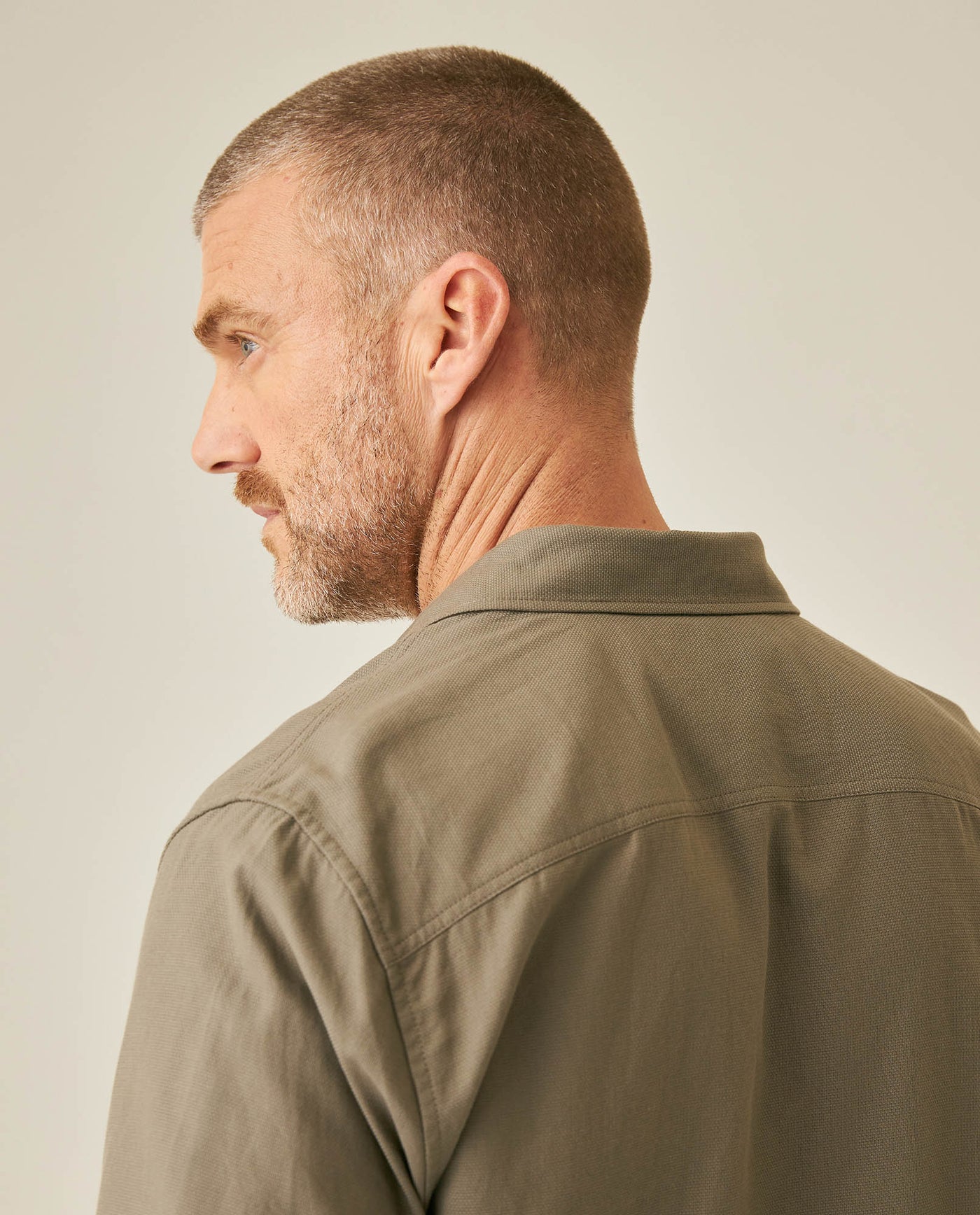 Men´s Slim Fit Dobby Shirt - Gray 63_617H202_GRI180516_7
