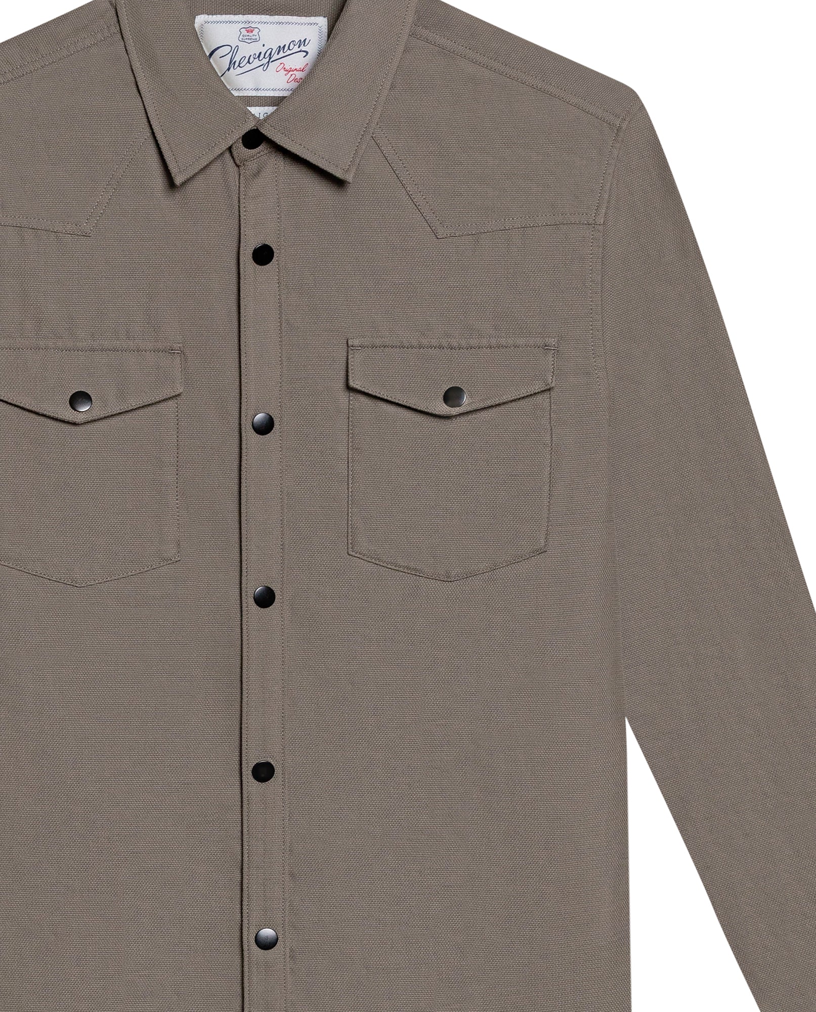 Men´s Slim Fit Dobby Shirt - Gray 63_617H202_GRI180516_8