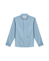 Mens Slim Fit Lightweight Denim Shirt - Blue 63_617H203_AZU154714_3
