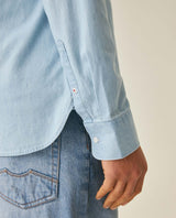 Mens Slim Fit Lightweight Denim Shirt - Blue 63_617H203_AZU154714_7