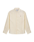 Mens Regular Fit Linen Embroidered Shirt - Yellow 63_617H204_AMA120710_3