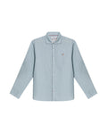 Mens Regular Fit Linen Embroidered Shirt - Gray 63_617H204_GRI144105_3