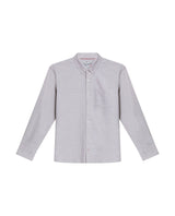 Mens Slim Fit Cotton Twill Shirt - Blue 63_617H205_AZU193922_3