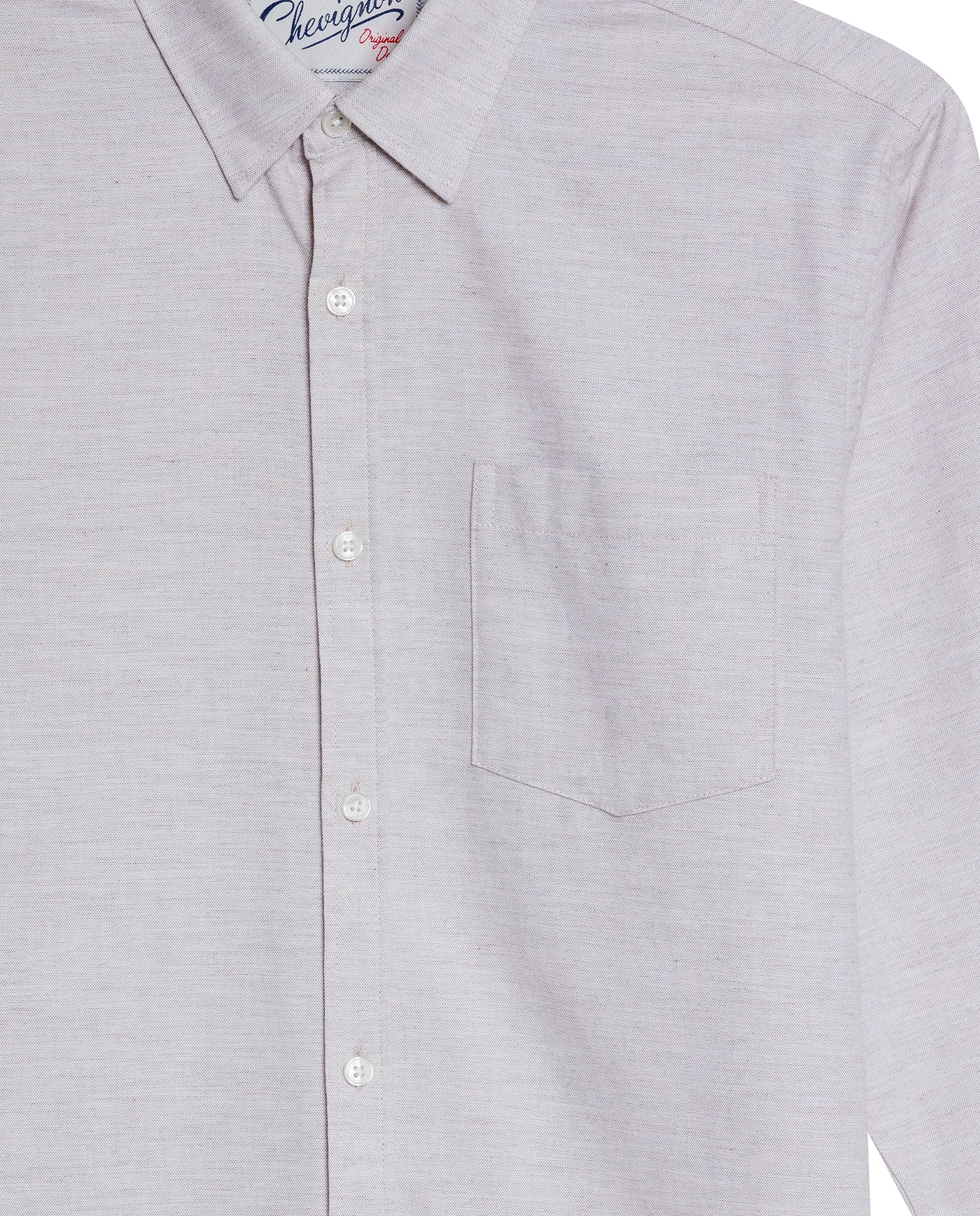 Mens Slim Fit Cotton Twill Shirt - Blue 63_617H205_AZU193922_8