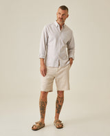 Mens Slim Fit Cotton Twill Shirt - Gray 63_617H205_GRI180516_4