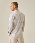 Mens Slim Fit Cotton Twill Shirt - Gray 63_617H205_GRI180516_6