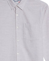 Mens Slim Fit Cotton Twill Shirt - Gray 63_617H205_GRI180516_8