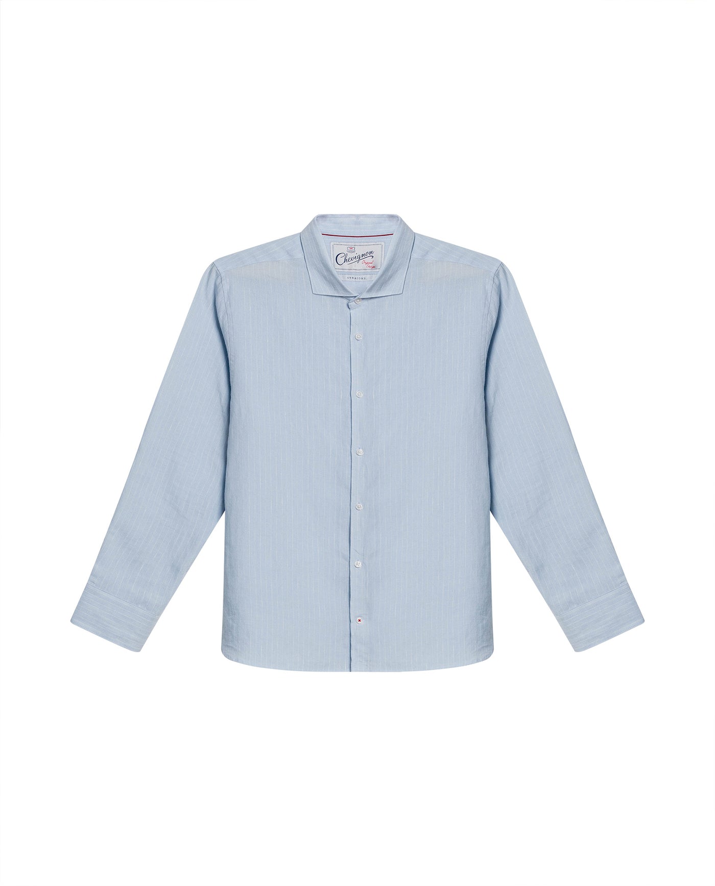 Mens Striped Linen Shirt - Blue 63_617H206_AZU154020_3