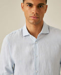 Mens Striped Linen Shirt - Blue 63_617H206_AZU154020_5