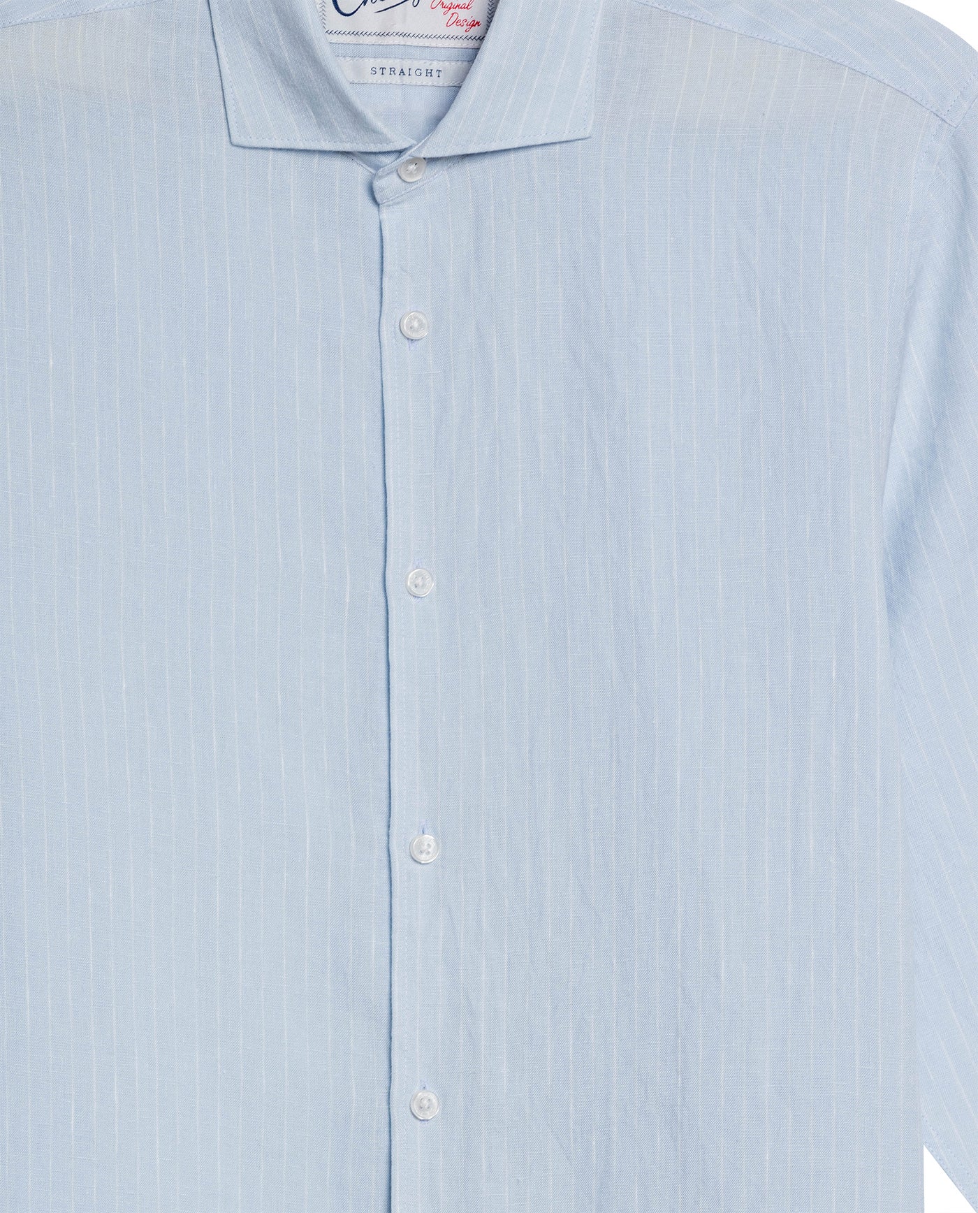 Mens Striped Linen Shirt - Blue 63_617H206_AZU154020_8