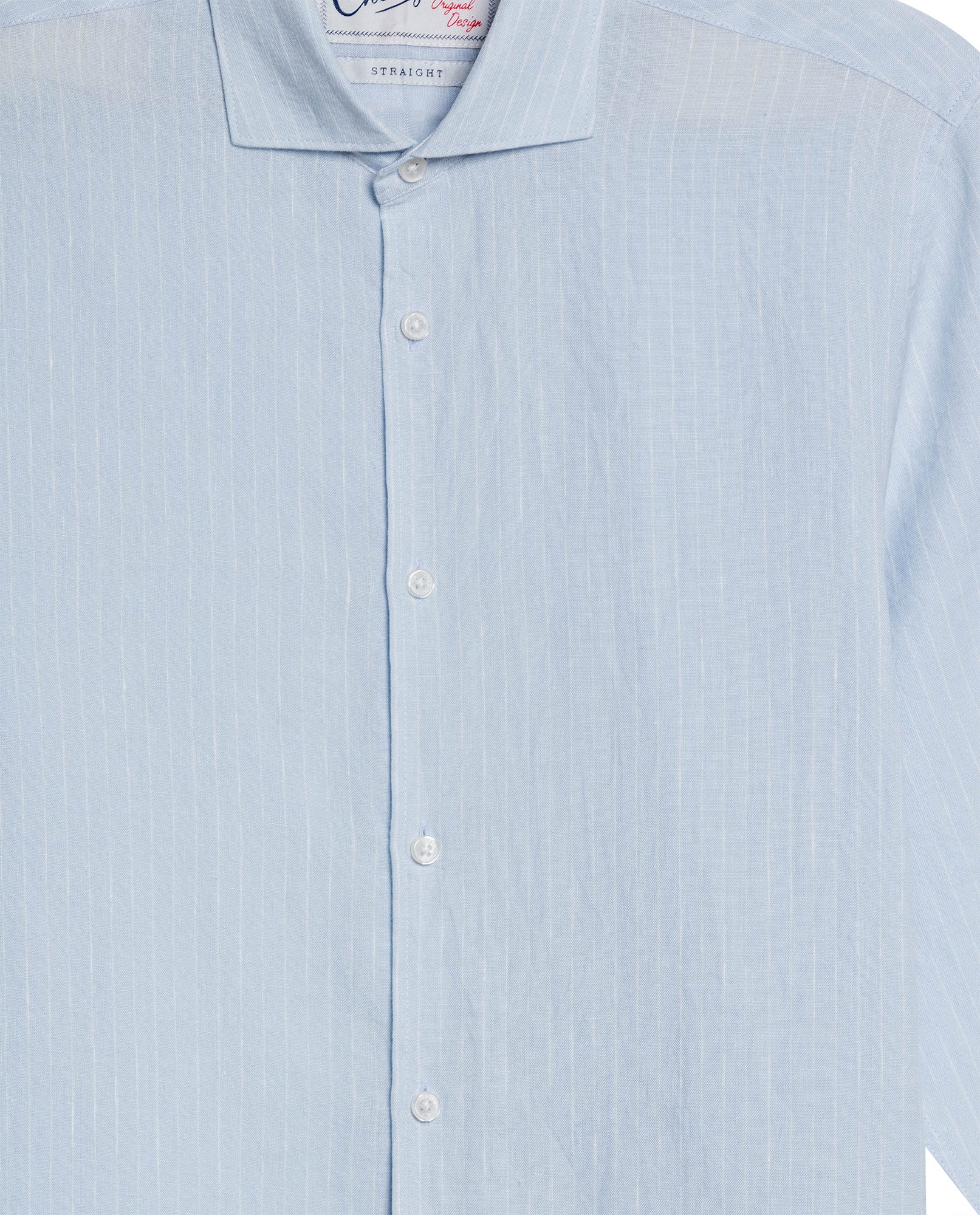 Mens Striped Linen Shirt - Blue 63_617H206_AZU154020_8