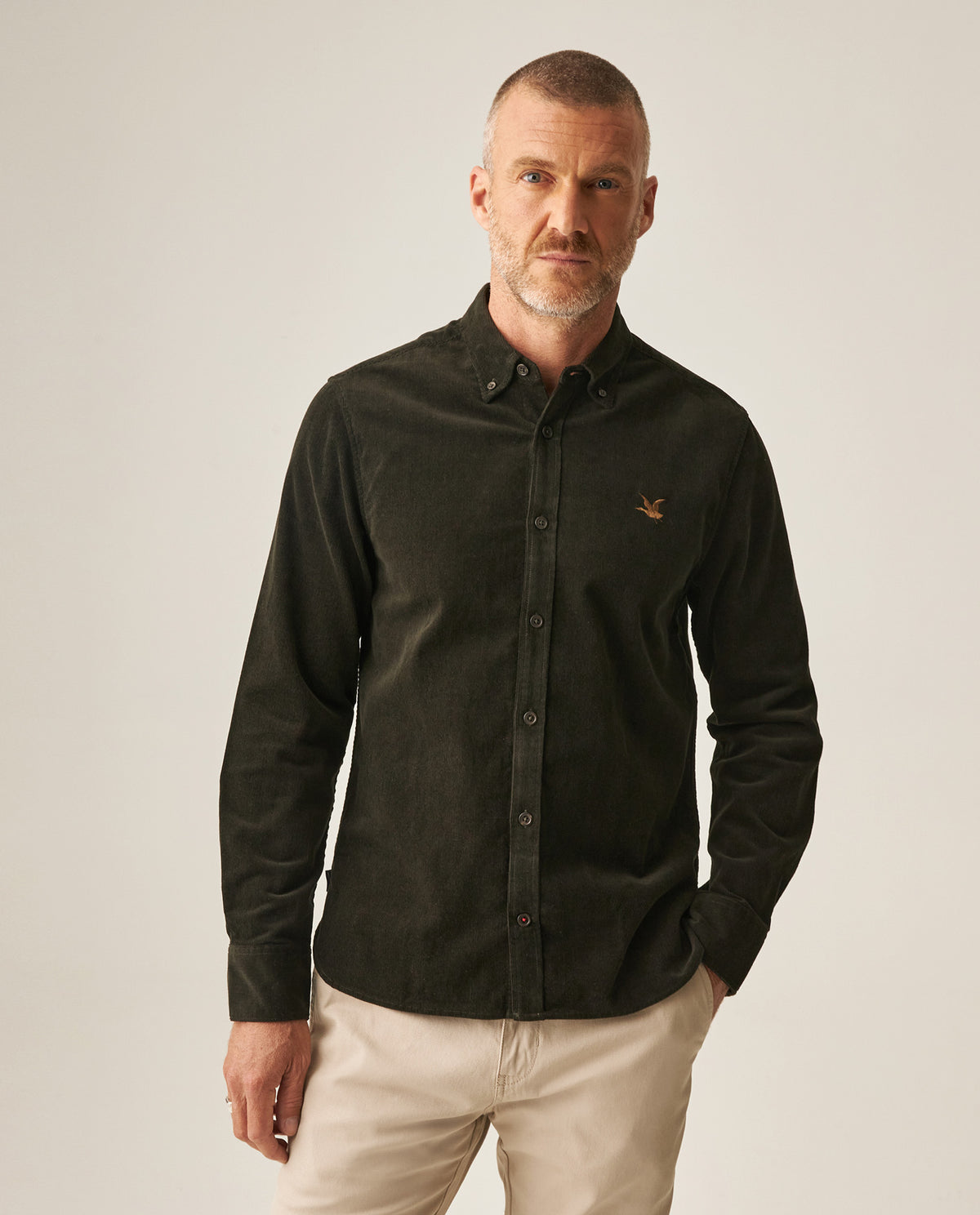Men's Oxford Shirt - Green 63_617H402_VER136009_3