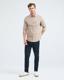 CAMISA DE ALGODÓN CAQUI