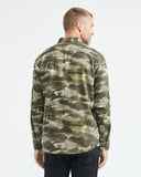 CLASSIC FIT CAMOUFLAGE COTTON SHIRT IN GREEN