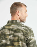 CHEMISE EN COTON CAMOUFLAGE VERT