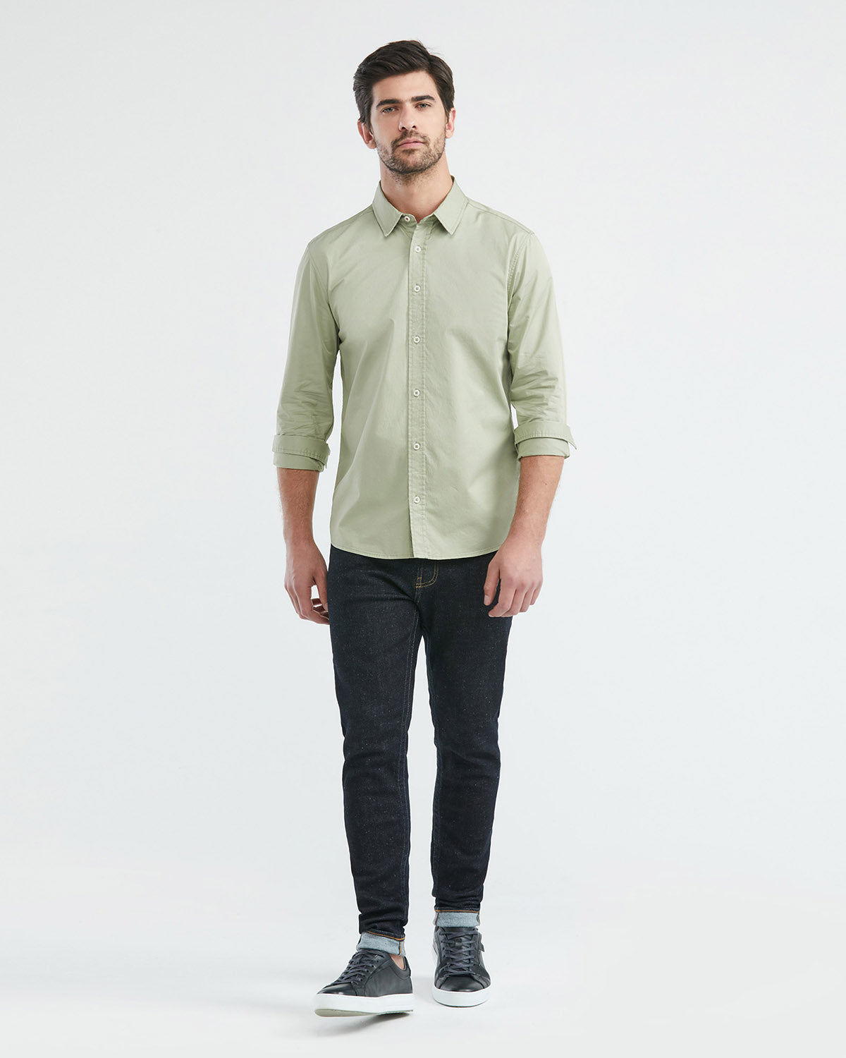 PALE GREEN COTTON SHIRT