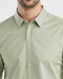 CHEMISE EN COTON VERT PÂLE