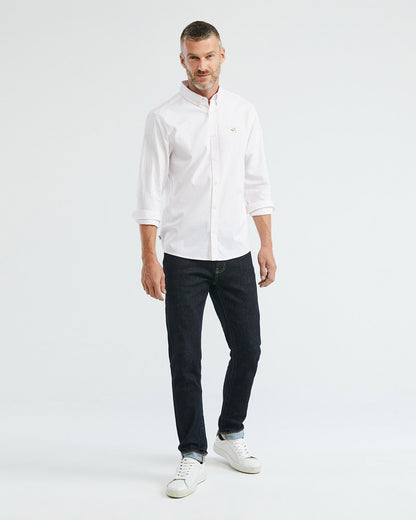 CLASSIC FIT COTTON STRIPED SHIRT IN PINK