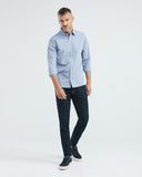 CHEMISE OXFORD EN COTON BLEU CLAIR