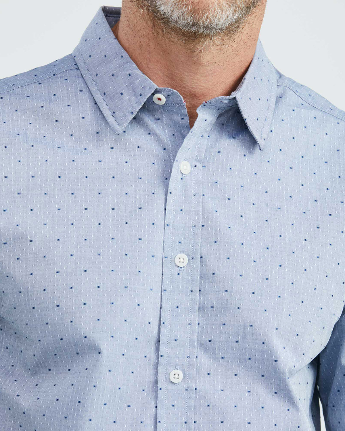 SLIM FIT COTTON OXFORD SHIRT IN BLUE