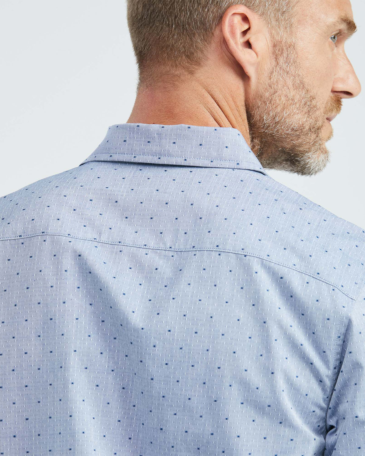 SLIM FIT COTTON OXFORD SHIRT IN BLUE