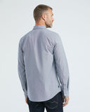 SLIM FIT BASIC COTTON SHIRT IN BLUE