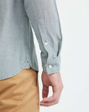 SLIM FIT OXFORD COTTON SHIRT IN GREEN