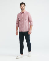 Men's Slim Fit Long Sleeve Duck Embroidery Shirt in Cotton 619E027 - 2